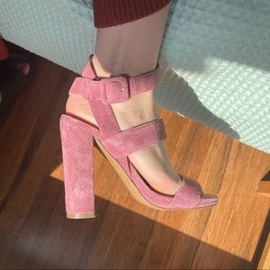 Steve Madden Pink Chunky Heels